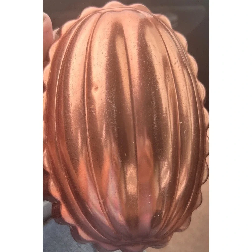 LOT of 3 Copper Toned Cake Pan Jello-O Mold Wall Hangings Vintage Baking